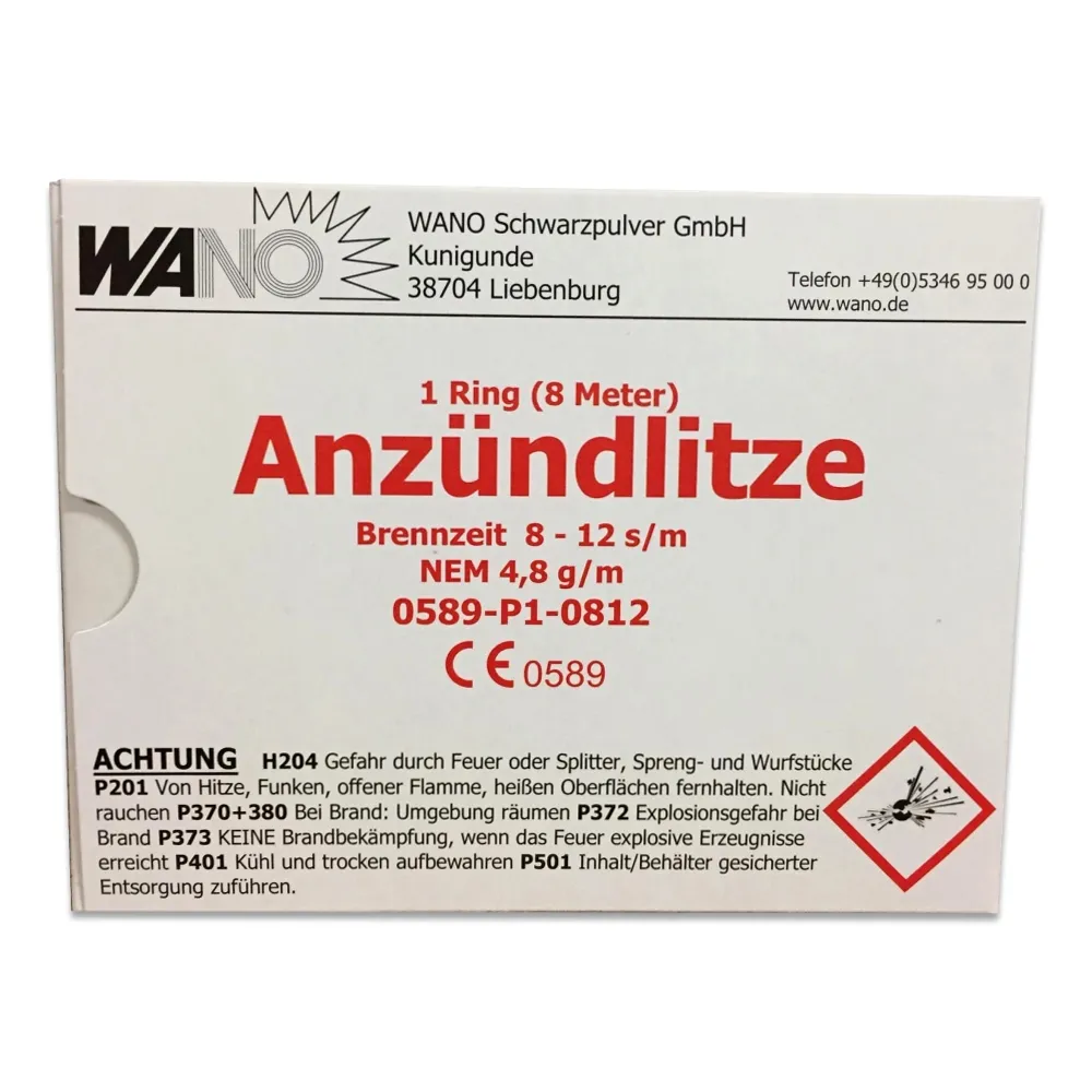Anzündlitze Rot 8m