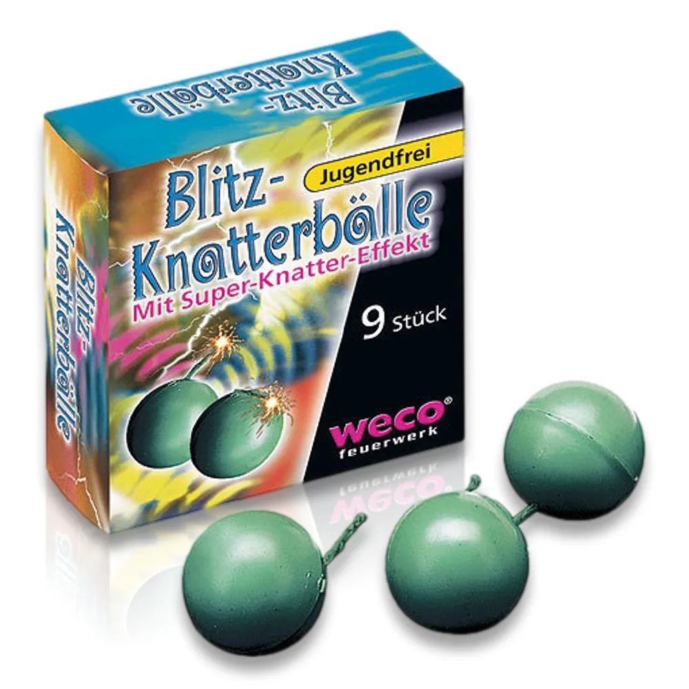 Blitz-Knatterbälle, 9Stk.
