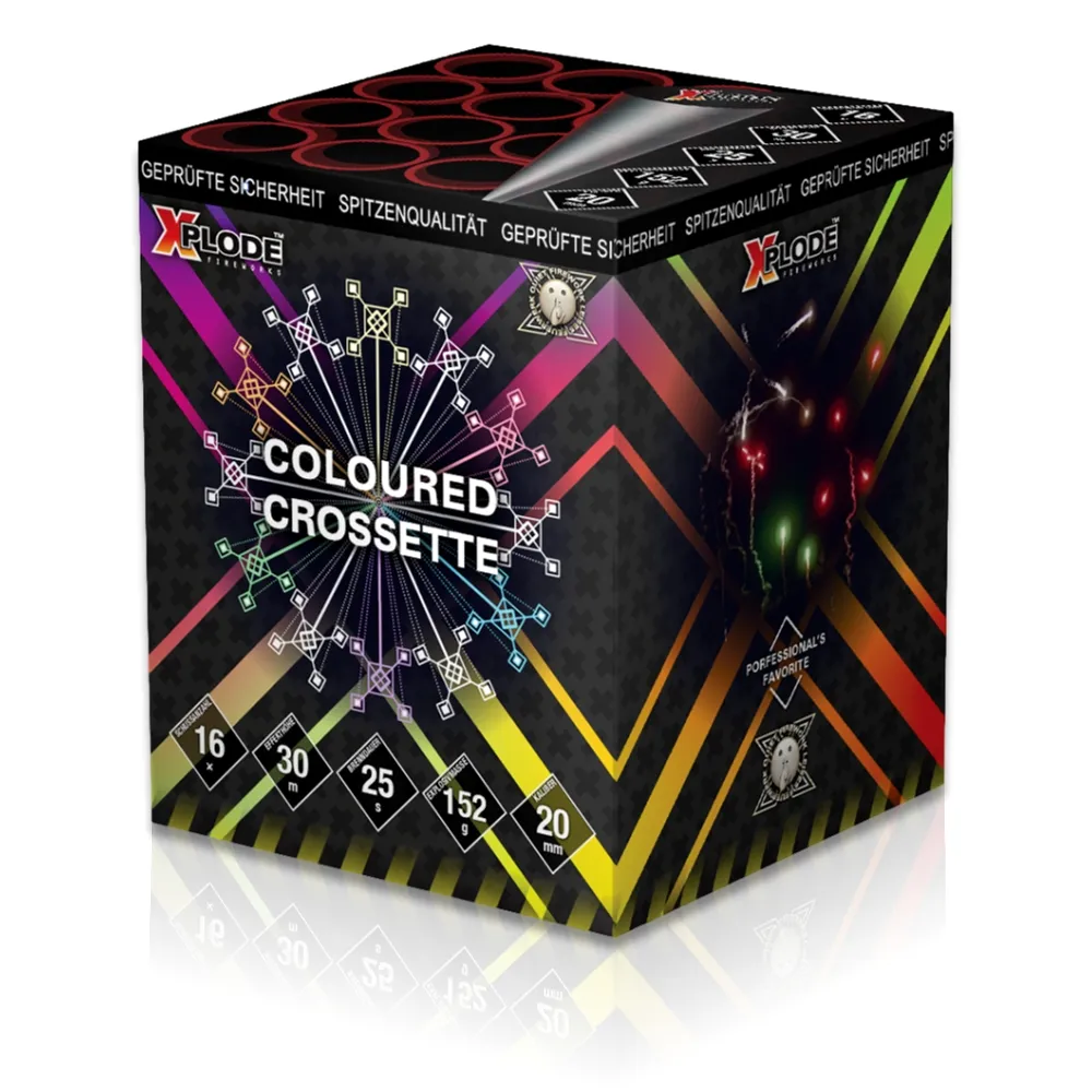 Coloured Crossette 16-Schuss