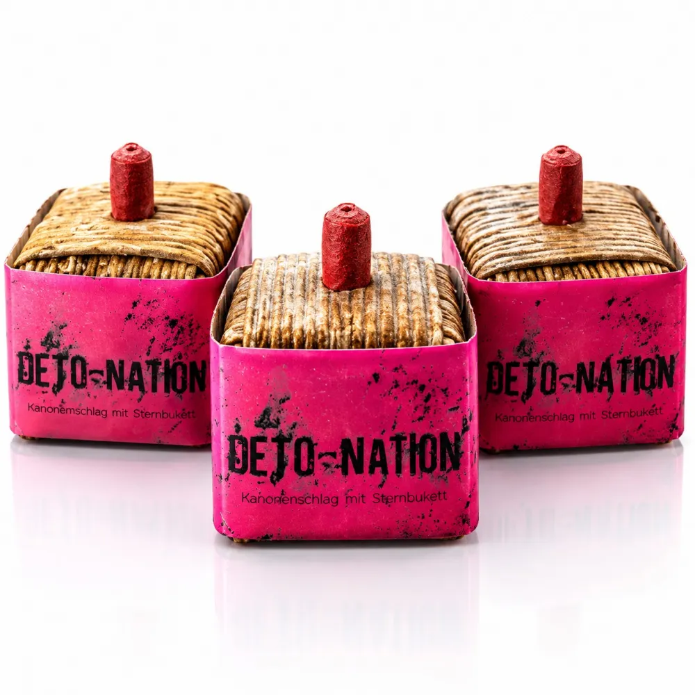 Deto-Nation Pink Glitter 3Stk.