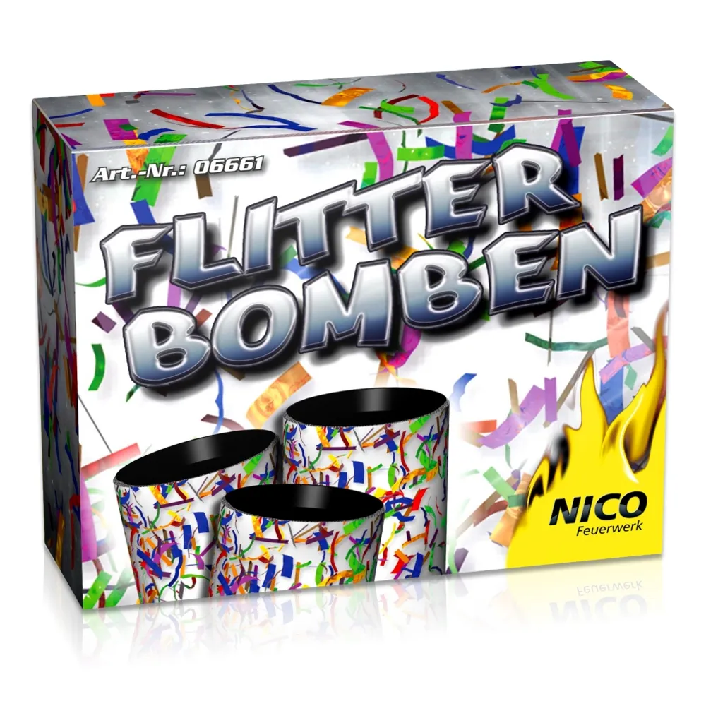 Flitterbomben, 3Stk.