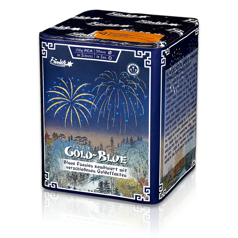 Gold-Blue, 16Sch.