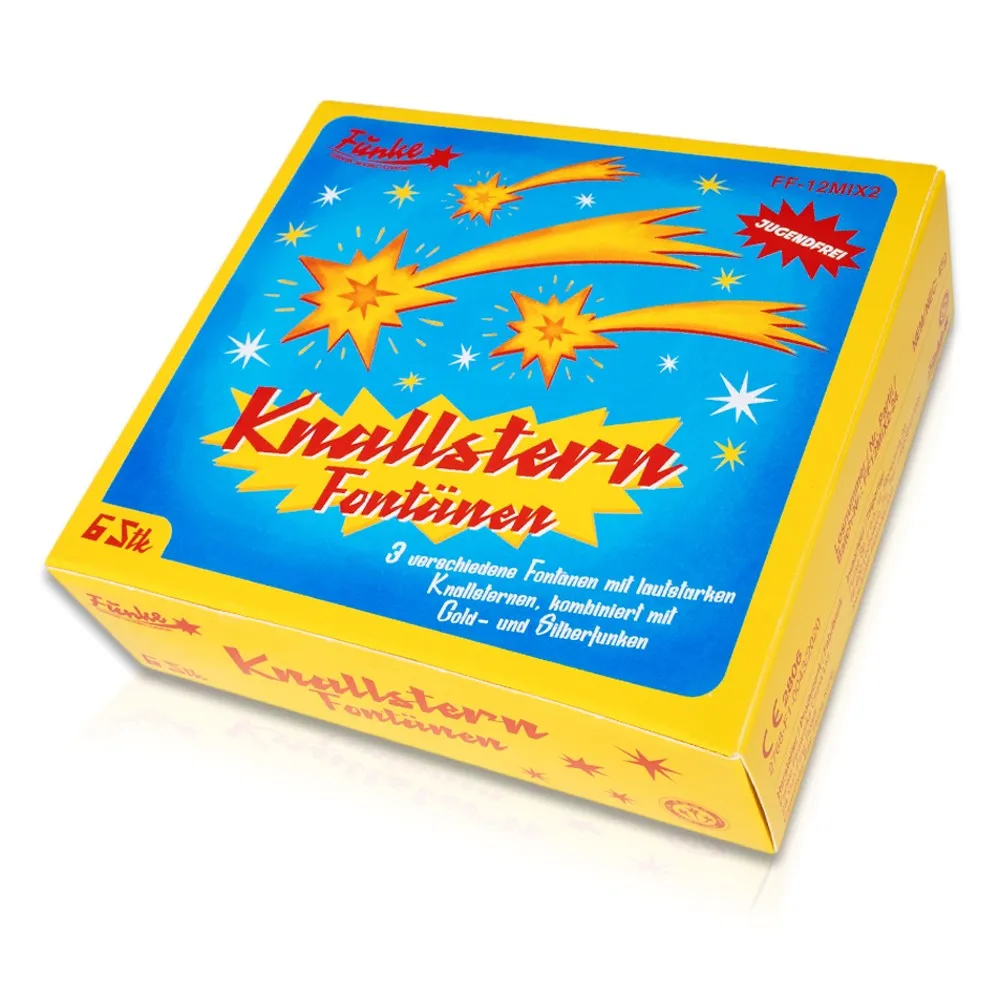 Knallstern Fontänen 6Stk.