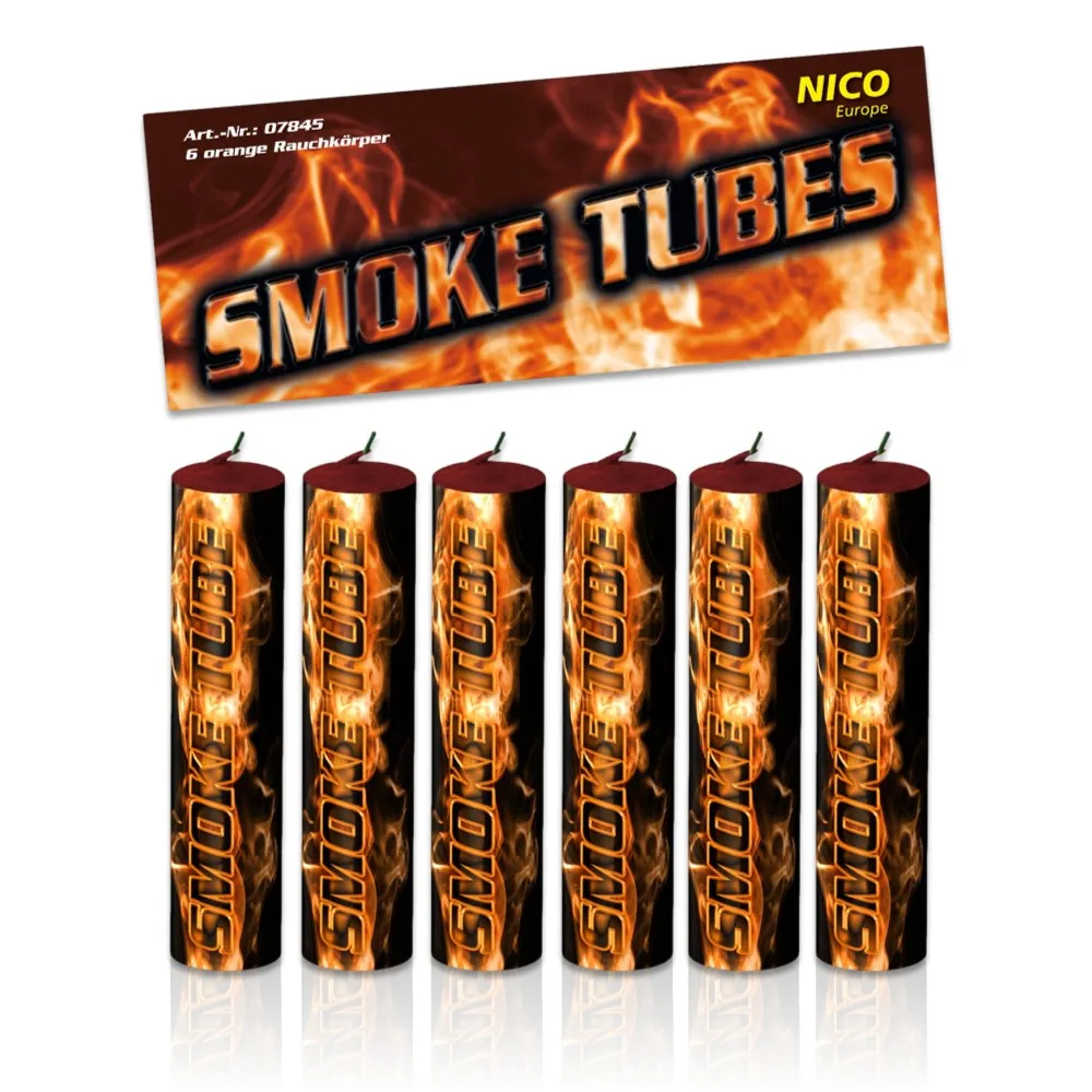 Smoke Tubes Orange, 6Stk.