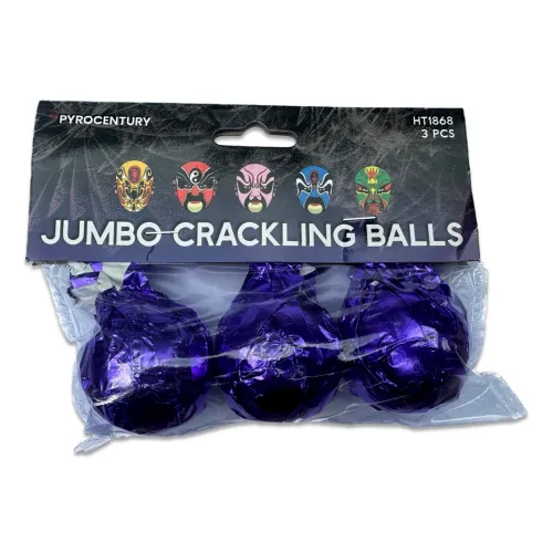 Jumbo Crackling Balls, 3Stk.