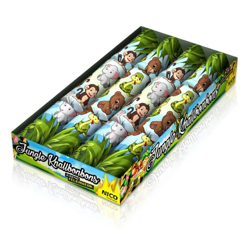 Jungle-Knallbonbons 22cm 4Stk.