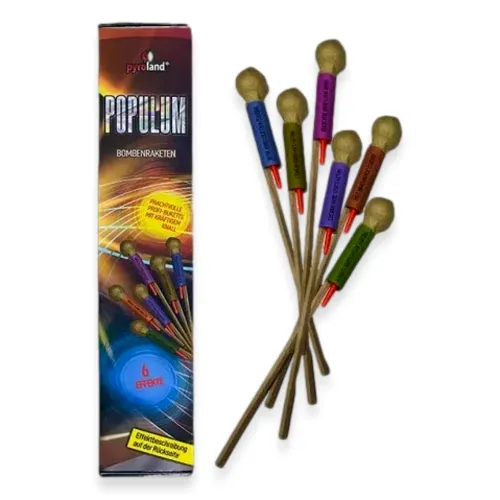 Populum Bomben-Raketen 6Stk.