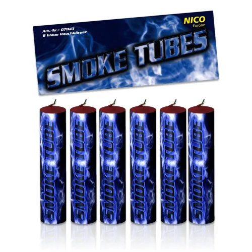 Smoke Tubes Blau, 6Stk.