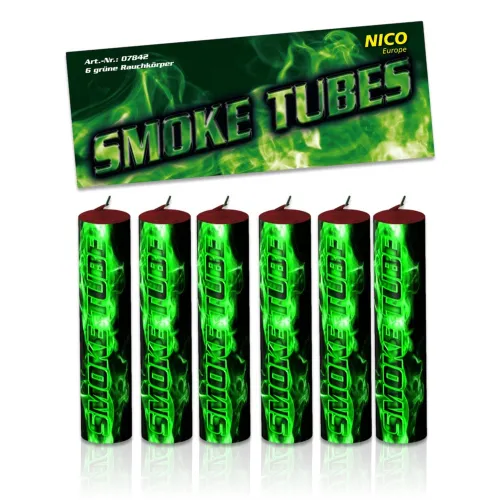 Smoke Tubes Grün, 6Stk.
