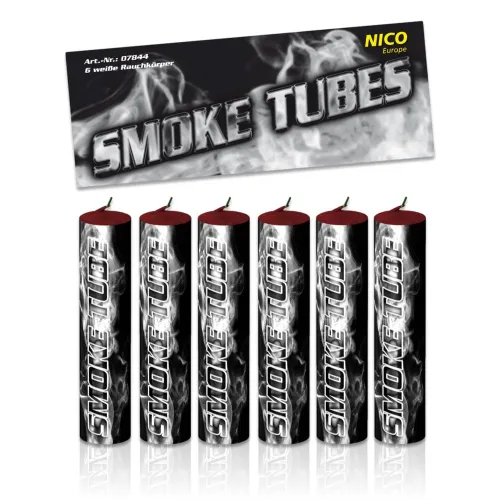 Smoke Tubes Weiß, 6Stk.